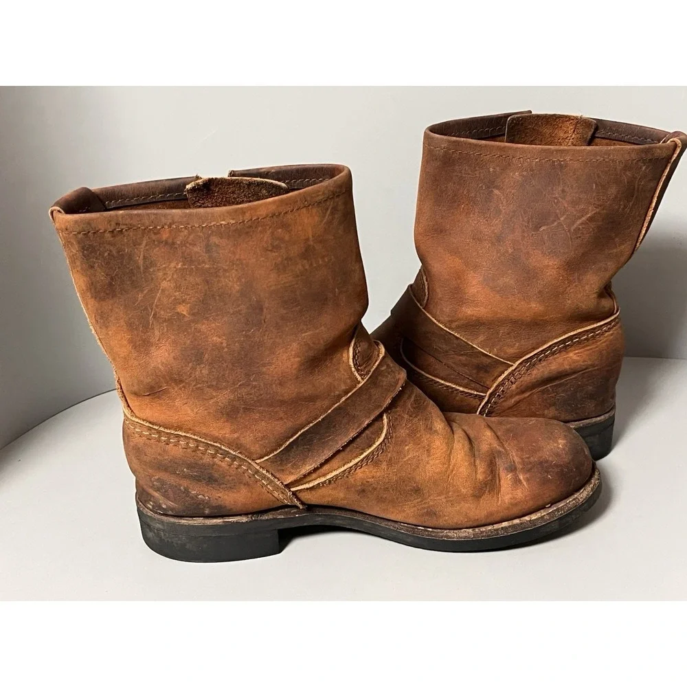 Red Wing 3356 Short Engineer Cooper Rough & Tough Boots Women US 7.5 38- USA